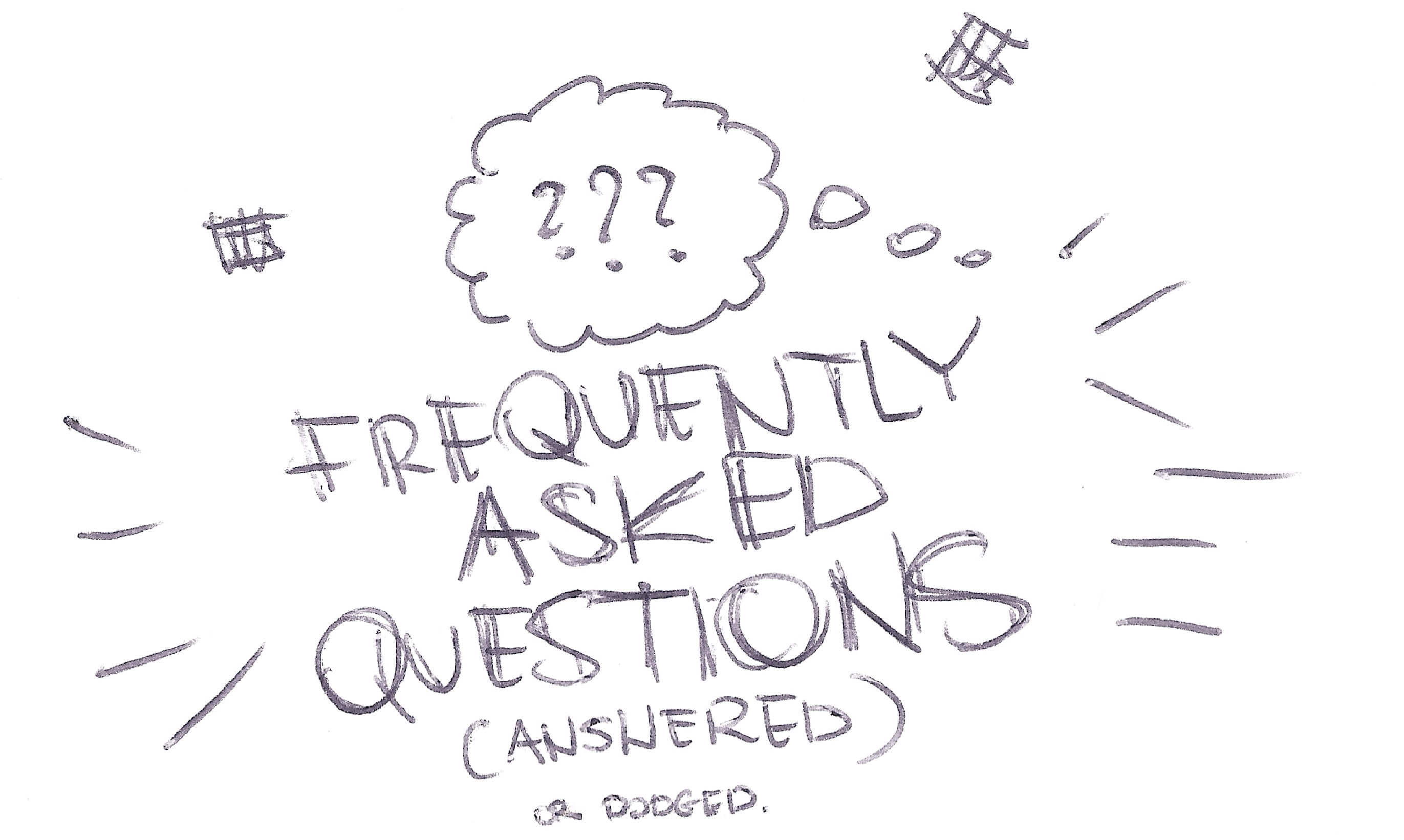 frequently asked questions, answered (or dodged)